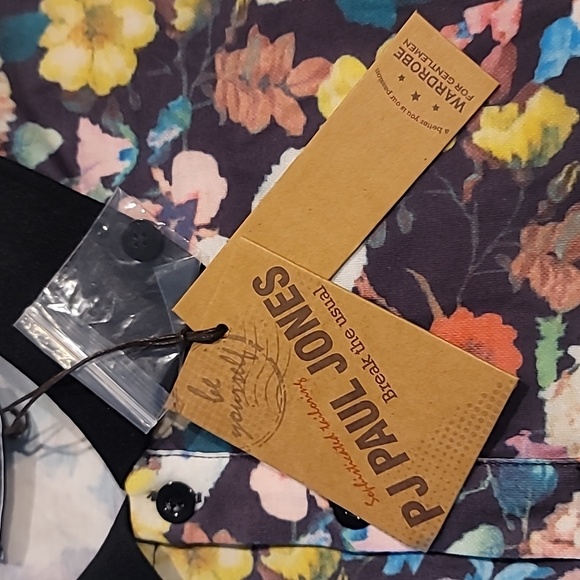 NWT PJ PAUL JONES Flower Polo Shirts - Picture 10 of 14